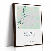 Memphis City Map Print
