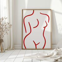Crimson Lines Dance With Grace