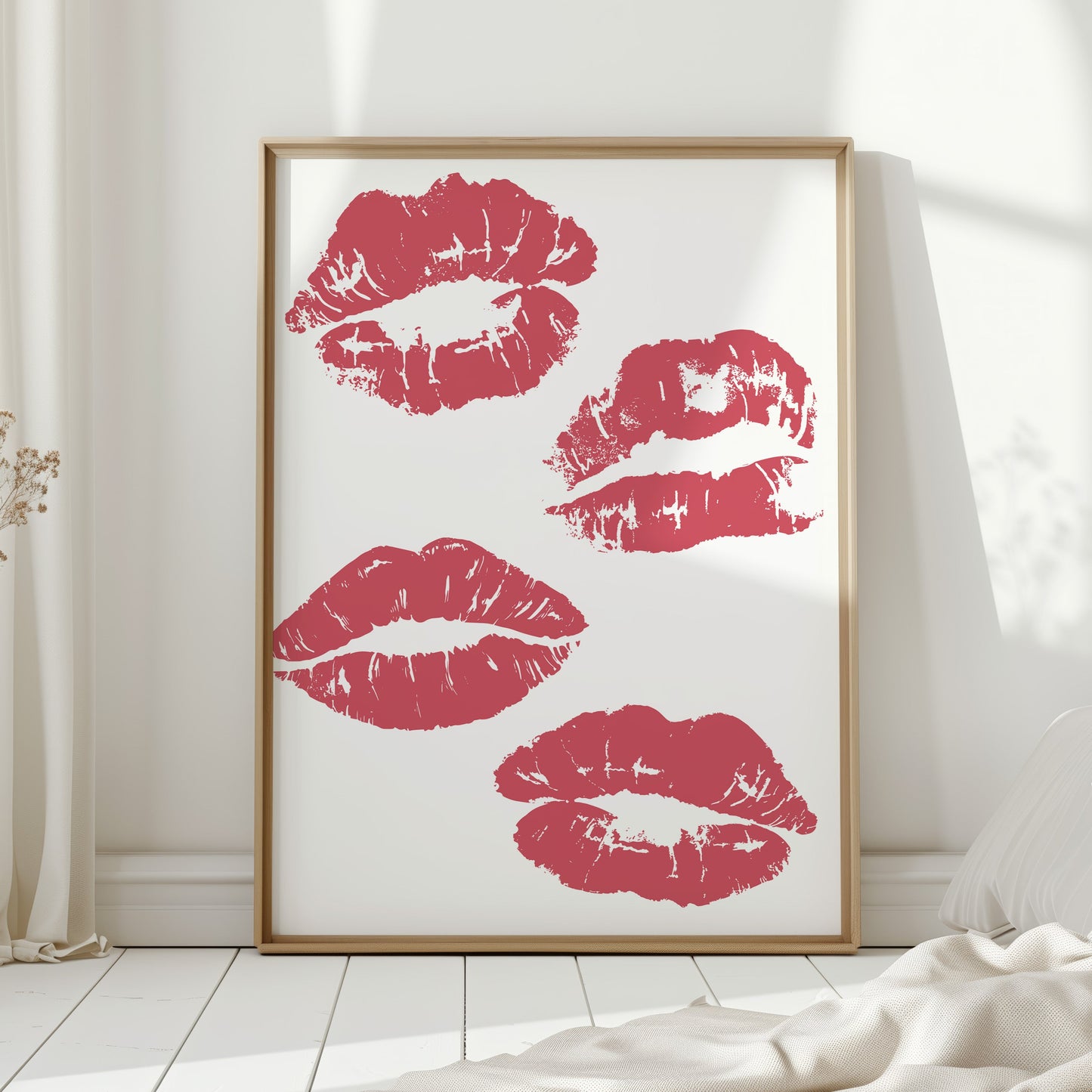 Coral Kisses Paint Modern Romance