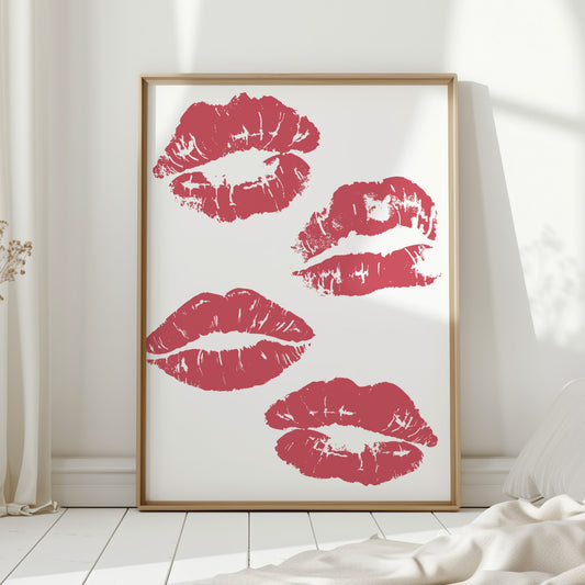 Coral Kisses Paint Modern Romance