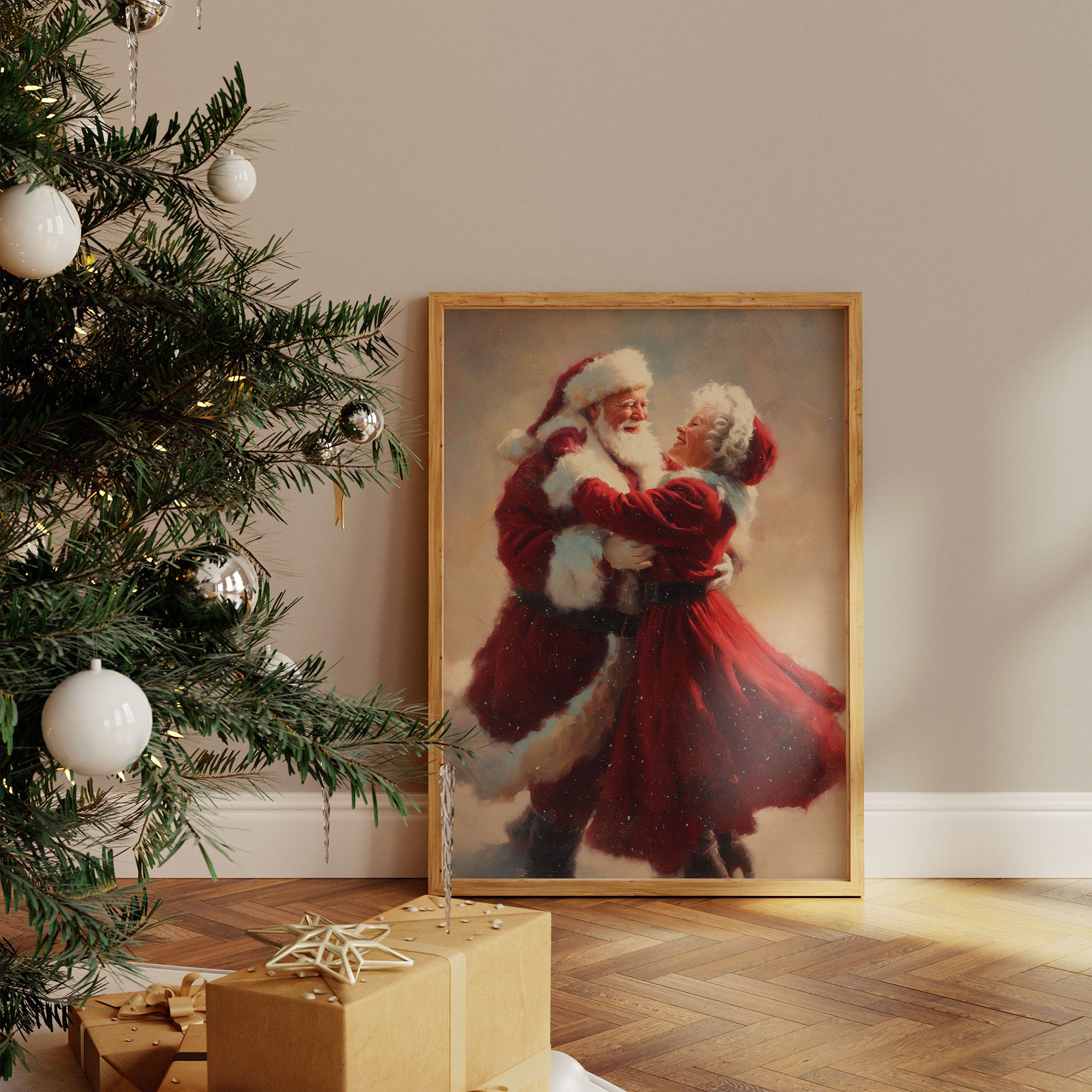 Love's Winter Dance In Crimson