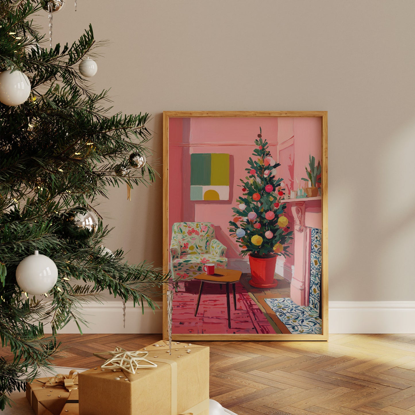 Festive Pink Room Glows Sweet