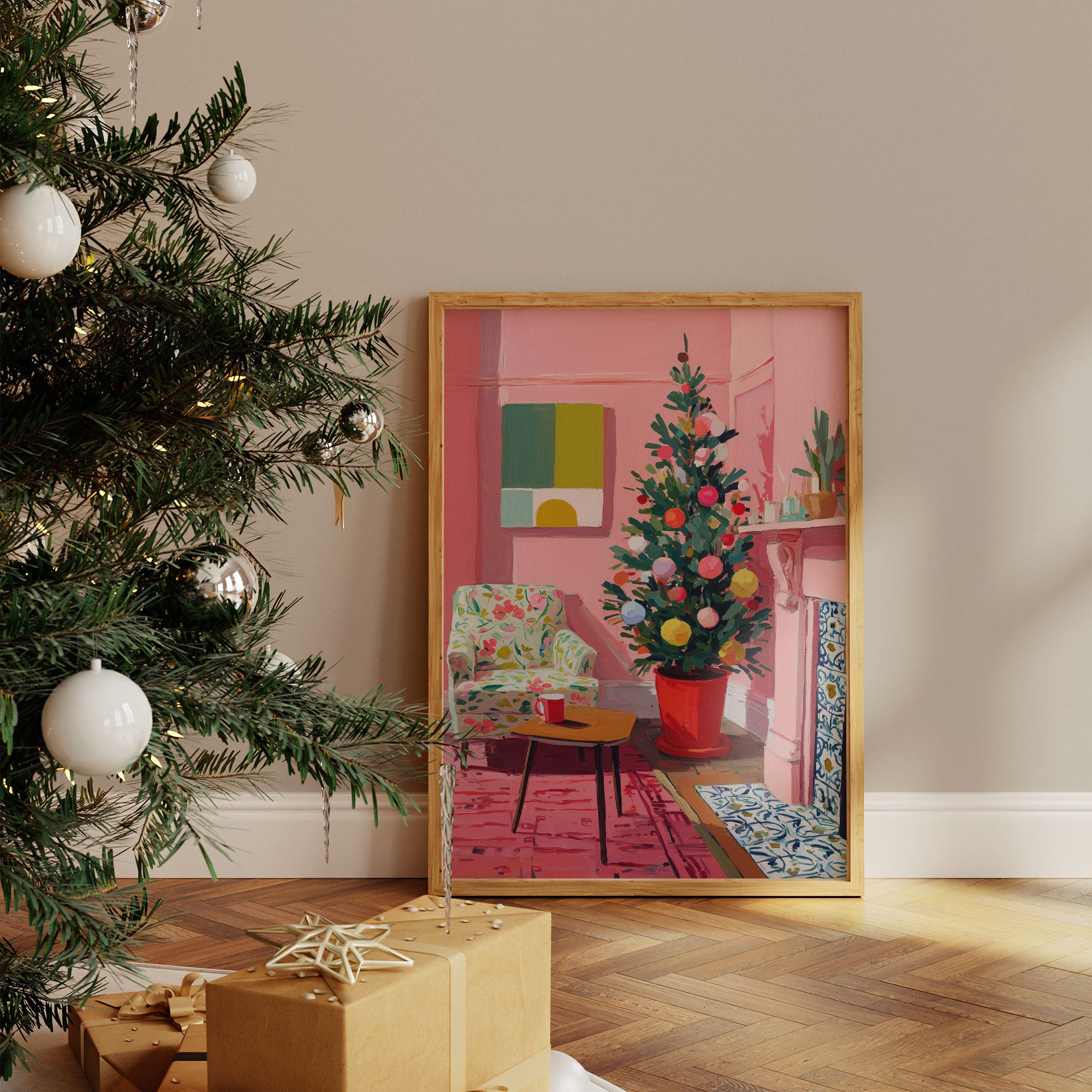 Festive Pink Room Glows Sweet