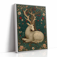 The White Stag at Rest in the Old Wood