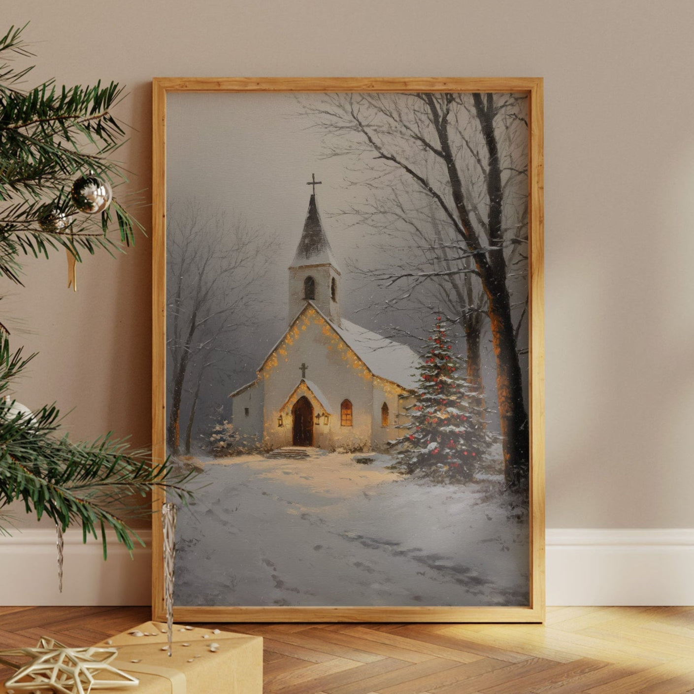 Silent Night Blesses Country Chapel