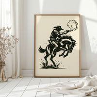 Cowboy Gunfire in the Dust