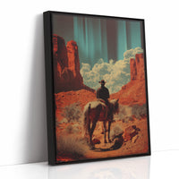 Desert Wanderer's Journey - Lone Cowboy Monument