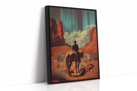Desert Wanderer's Journey - Lone Cowboy Monument