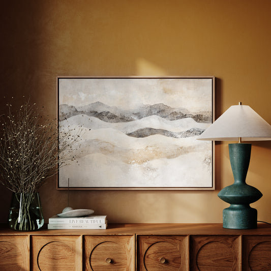 Winter Dunes Dance With Mountains