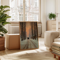 Carriage Through a Winter Glow
