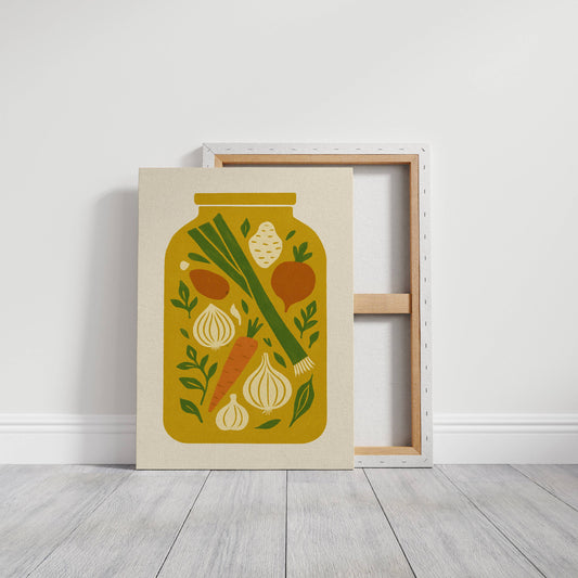 Autumn's Harvest In Mason Glass