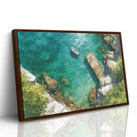 Summer Dock Floats In Turquoise Bay