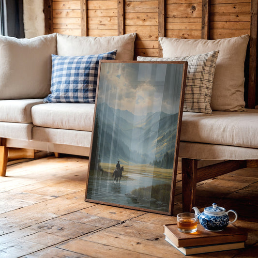 Crossing Waters Under Mountain Light