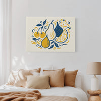Mediterranean Kitchen Dances In Blue