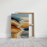 Desert Rivers Carve Golden Paths