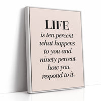 Life Is Ten Percent What Happens To You