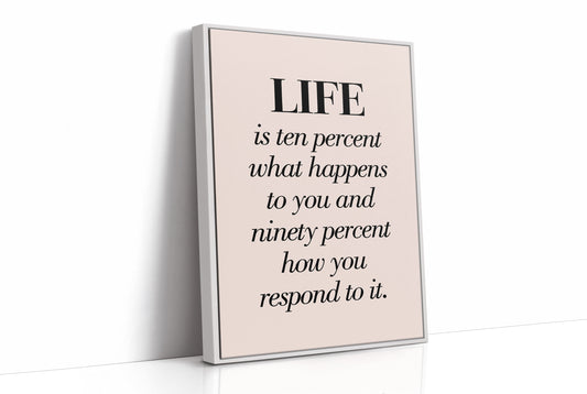 Life Is Ten Percent What Happens To You
