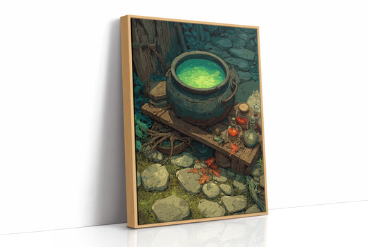 Witch's Cauldron in the Woods