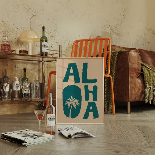 Island Letters Spell Summer Peace