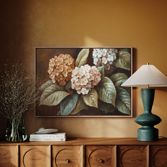 Autumn Hydrangeas Paint Golden Stories