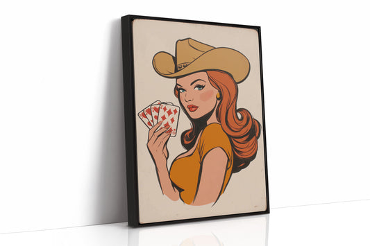 High Stakes Honey - Vintage Pin-Up Cowgirl