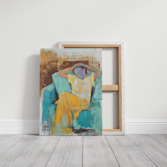 Sunlit Moments In Turquoise Room