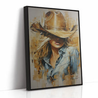 Golden Hour Cowgirl - Western Romance Portrait