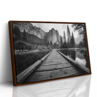 Wooden Path To Mountain Majesty