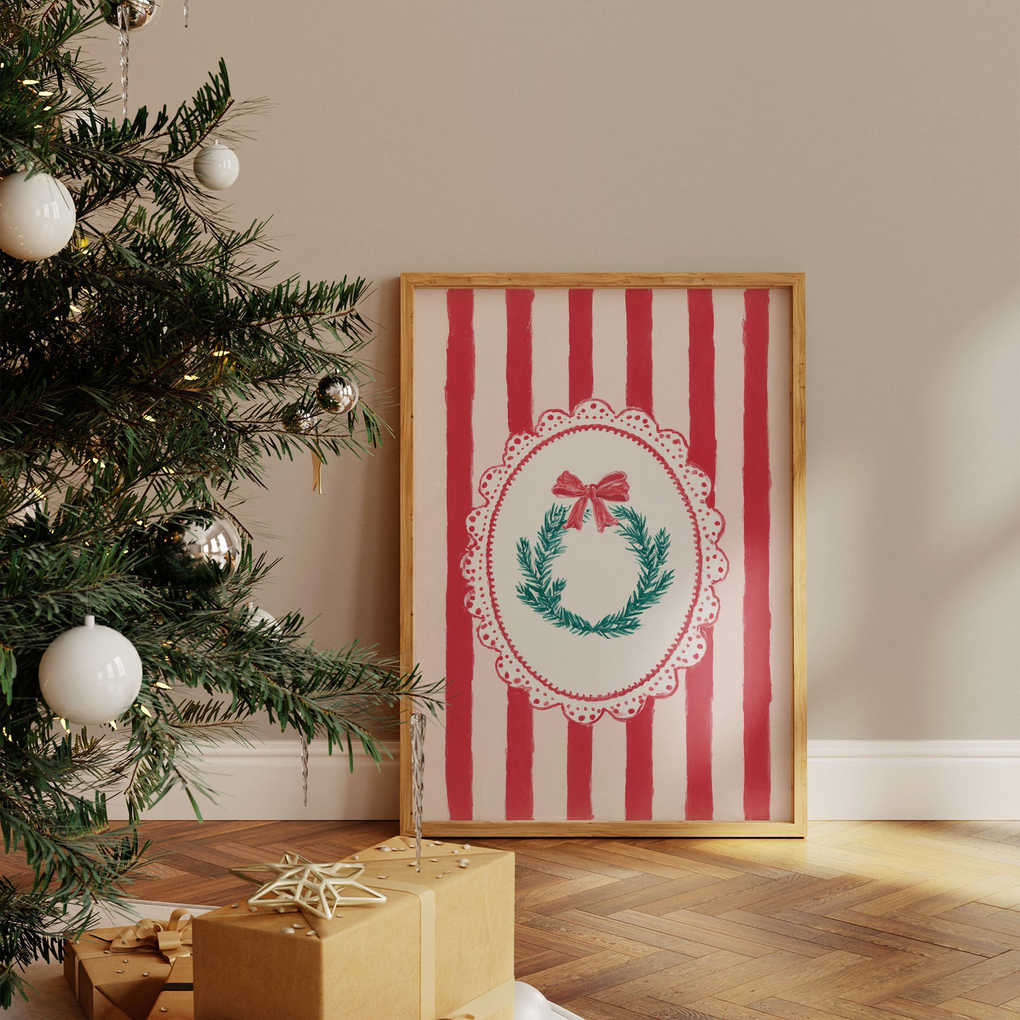 Peppermint Wreaths And Christmas Dreams