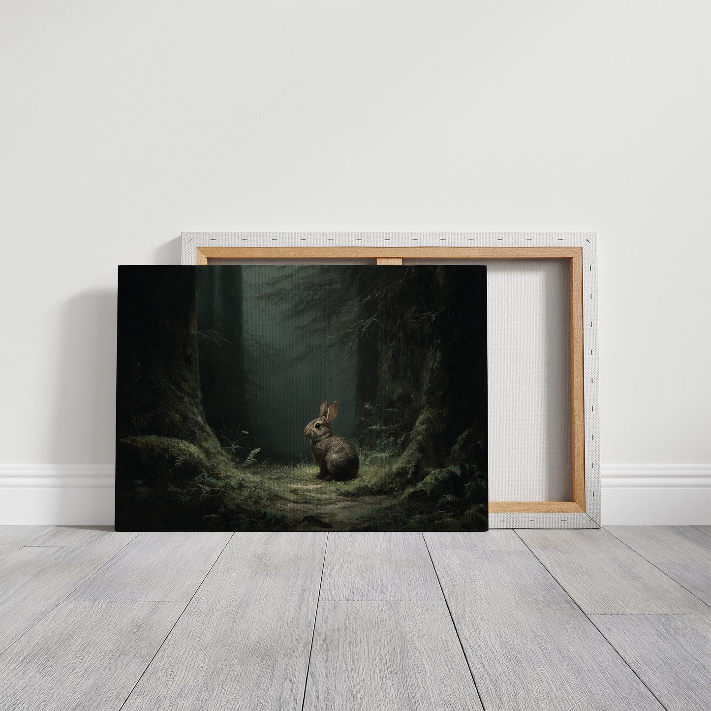 Forest Wanderer Finds Moonlit Path