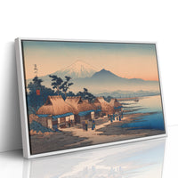 Coastal Village Greets Mountain Dawn