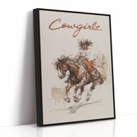 Barrel Racing Dreams - Dynamic Cowgirl & Horse
