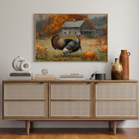 Autumn's Guest At The Farmhouse