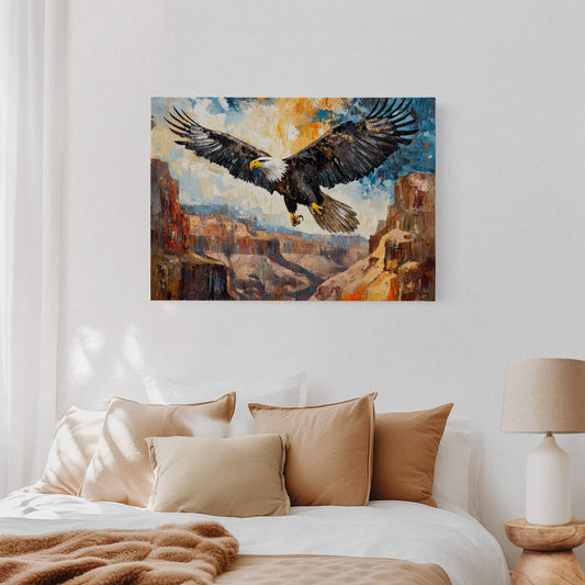 Majestic Eagle Over Painted Canyons