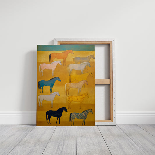 Wild Horses Meet The Golden Hour