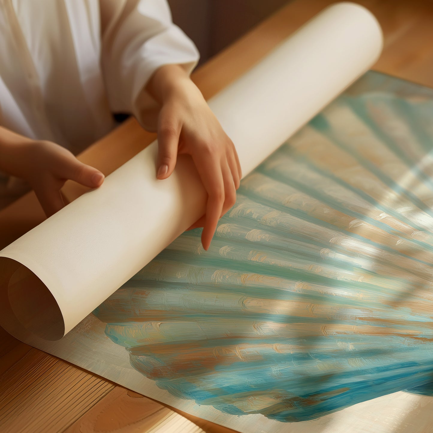 Coastal Memory In Aqua Tones