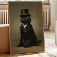 Dapper Feline's Grand Entrance