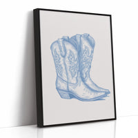 Vintage Western Heritage - Hand-Drawn Cowboy Boots