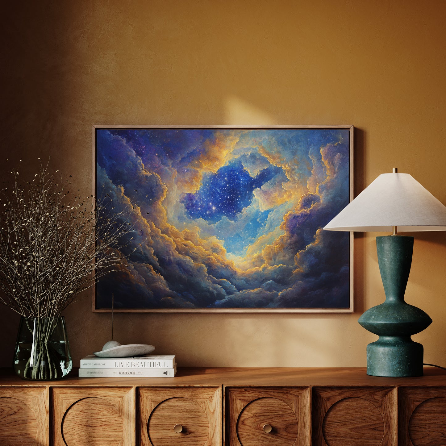 Heaven Opens Its Golden Gates