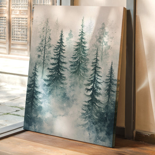Veil of Mist Among Pines