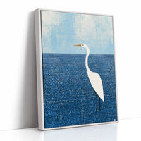 Egret in the Blue Shallows