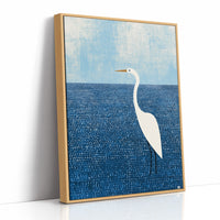 Egret in the Blue Shallows
