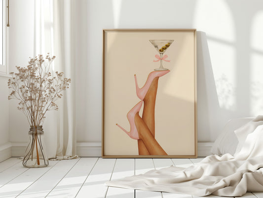 Pink Stilettos Serve Martini Magic