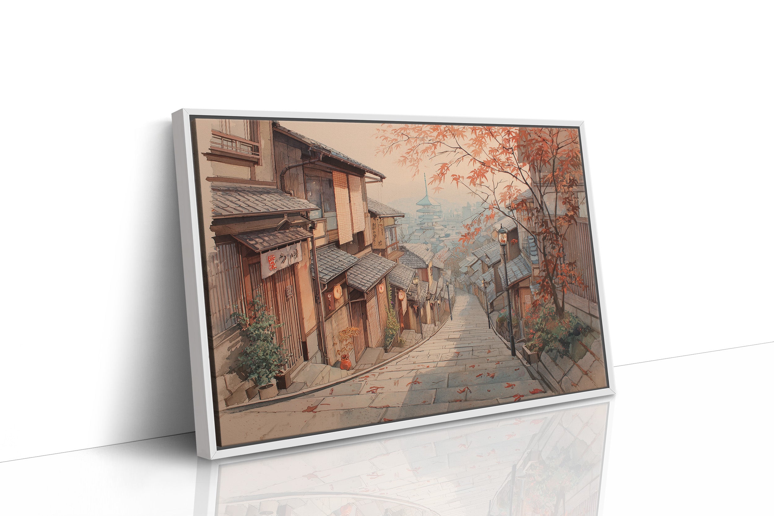 Autumn Maple Graces Ancient Streets