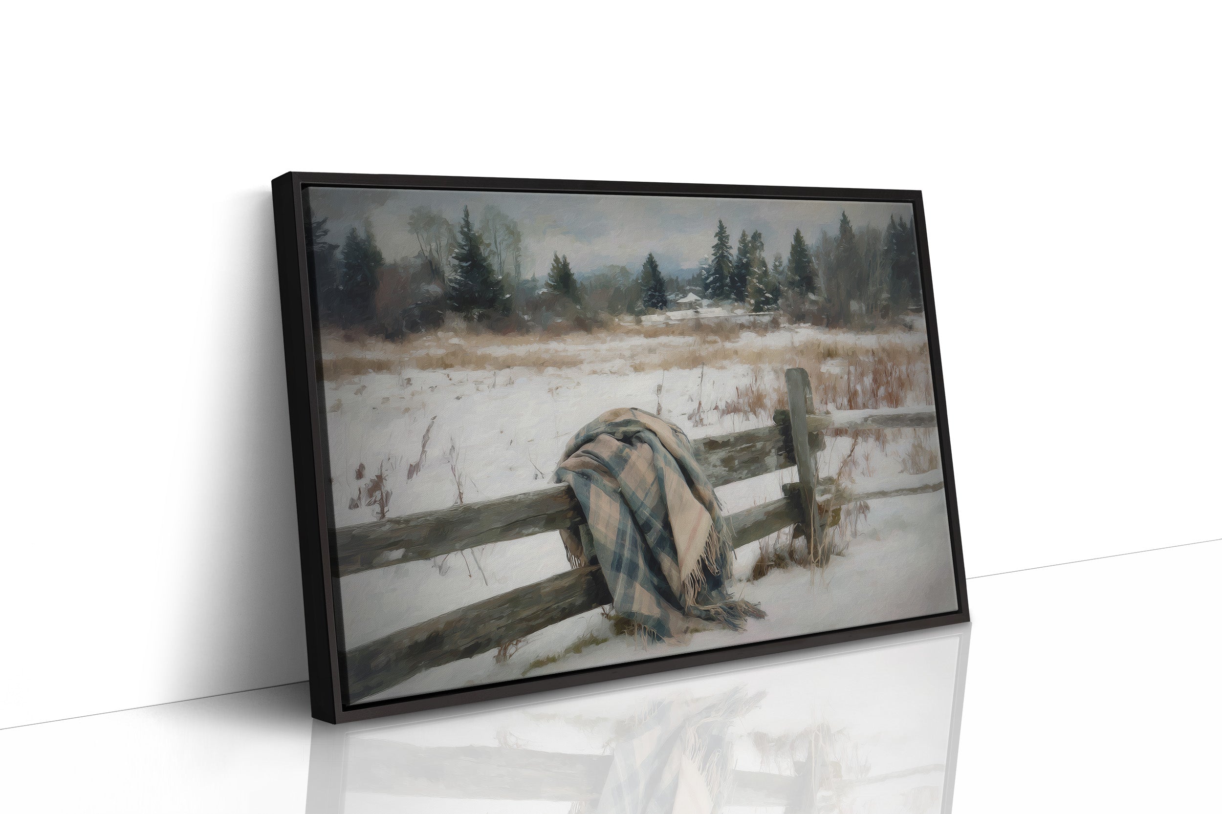 Forgotten Blanket in Winter's Embrace