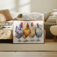 Four Feathered Friends Strolling Together