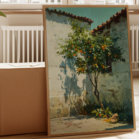 Oranges Beneath the Sunlit Wall