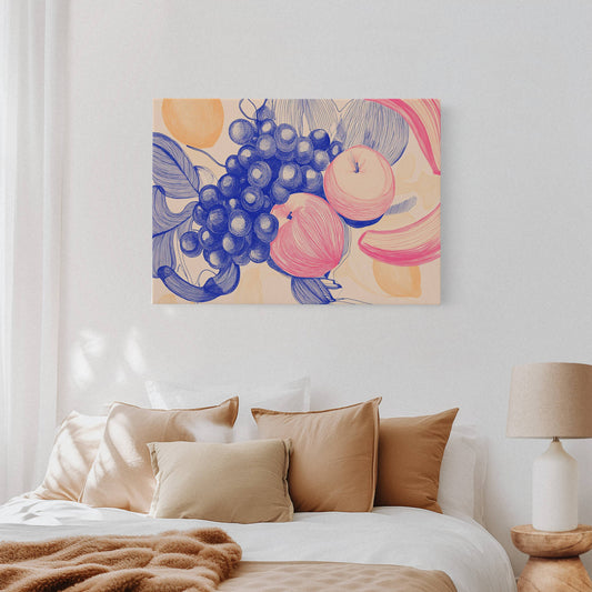 Sweet Orchard Lines In Blue