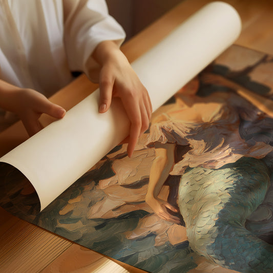 Coastal Myth Emerges From Canvas