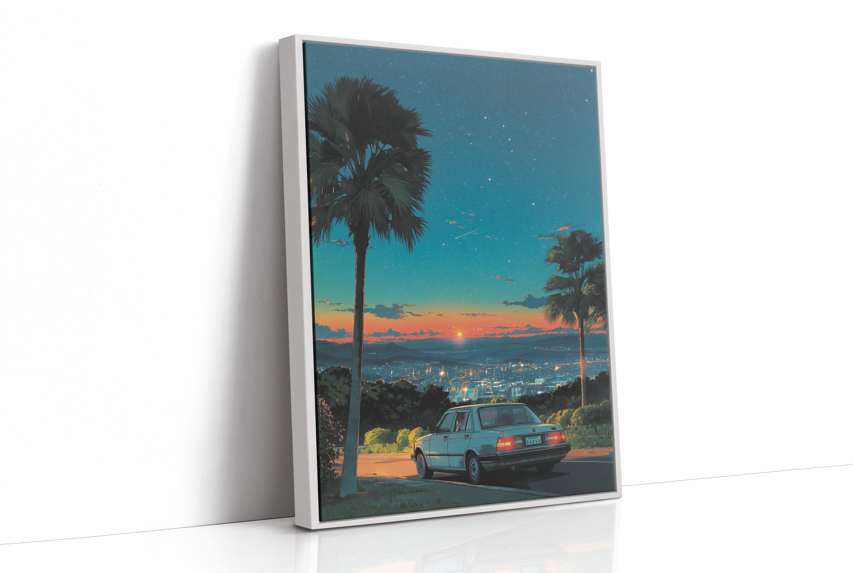 Twilight Overlook: City Lights Below